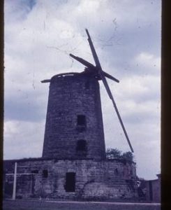 Ruiton Mill, Sedgley, derelict, with windshaft and stocks