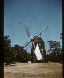Preserved (and working) smock mill with sails