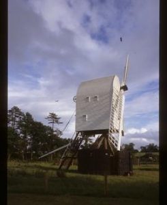 Lowfield Heath Mill, Charlwood, under reconstruction