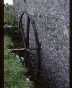 Exterior of stone watermill building