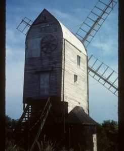 Jill Mill, Clayton, derelict, with sails