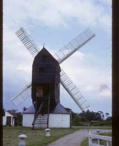 Outwood Post Mill, Outwood, preserved in working order