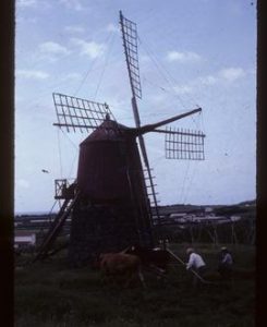 "Smock" type windmill in working order.