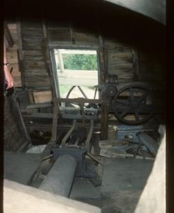 Interior of cap, Maud Foster Mill, Boston