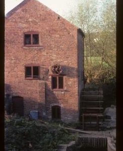 Newnham Mill, Newnham Bridge, preserved with wheel