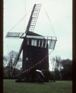 Post mill, Nutley, preserved with sails