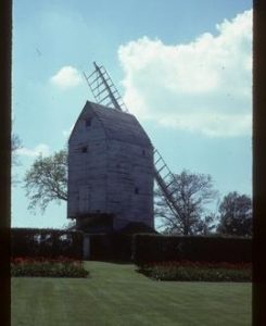 Oldland Mill, Keymer, derelict, with two sails