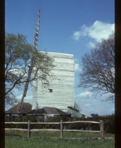 Oldland Mill, Keymer, derelict, with two sails