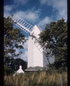 Oldland Mill, Keymer, derelict, with two sails