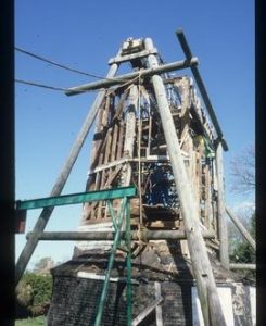 Oldland Mill, Keymer, undergoing reconstruction