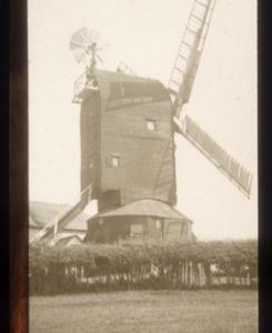Hogg Hill Mill, Icklesham, preserved with sails and rooftop fan
