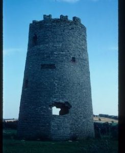 Castellated shell of tower mill