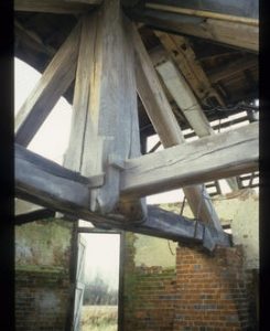 Interior of roundhouse , Lowfield Heath Mill, Charlwood