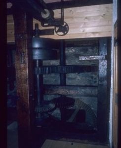 Interior of watermill