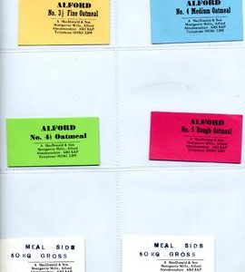 A MacDonald and Son 6 small labels