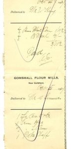 Gomshall Flour Mills - Receipt