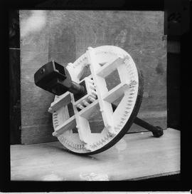 Part of a windmill model - brake wheel and windshaft