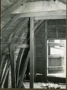 Interior of cap looking towards the back (Brixton tower mill)