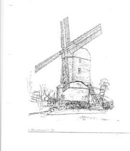 Halesworth postmill, Suffolk.