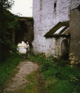 Photograph of Niall Roberts outside Castlebridge watermill, Wexford, Ireland
