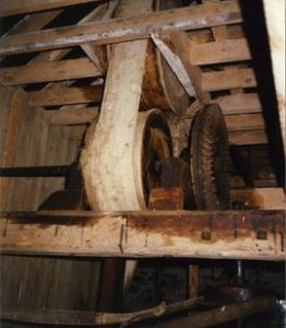 Photograph of internal machinery, Garrylough Mill, Wexford, Ireland
