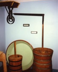 Photograph of butterchurns, Johnstown Castle, Wexford, Ireland