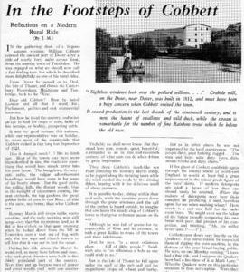 In the Footsteps of Cobbett (1 of 2)