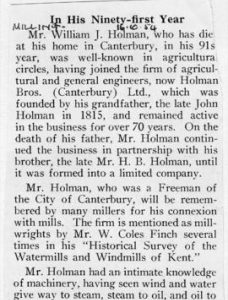 In his Ninety-first year