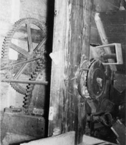 Pearl barley machine on stone floor (upper waterwheel), Heatherslaw Mill, Ford