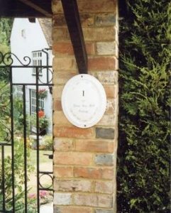 Mill cottage gatepost, Great Ivy Mill, Maidstone