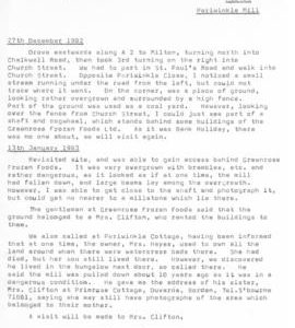 Notes on visits to mill