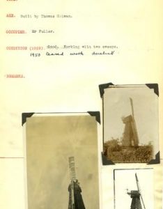 Mill details and condition