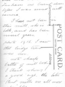 Notes on the reverse side of Item 24892