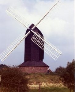 Front view of post mill