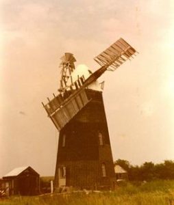 Front view of derelict mill