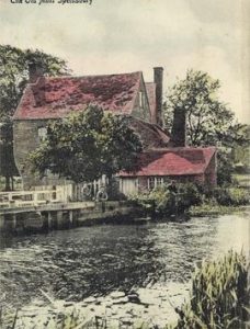 Old Mill, Spettisbury, and boys fishing