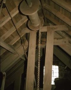 Loft and hoist, Scarthing Moor Mill, Weston