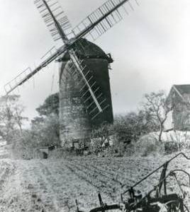 Old Buckenham Tower Mill, Norfolk, derelict