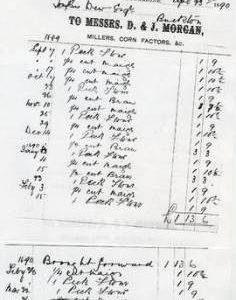 Bill for goods supplied