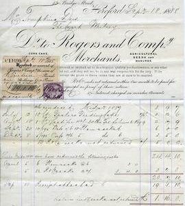 Bills for supply of goods