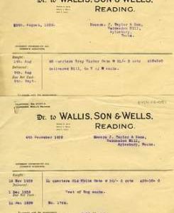 Accounts Wallis to Taylor 1939