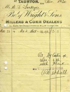 Bill and receipt for goods supplied