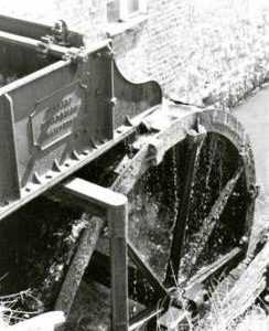 The Iron Overshot Wheel at Chegworth Mill