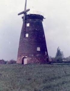 Exterior view, tower mill, Thaxted, Essex