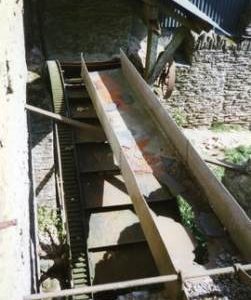 Gupworthy Farm, Brompton Regis - waterwheel by Phillips - photo