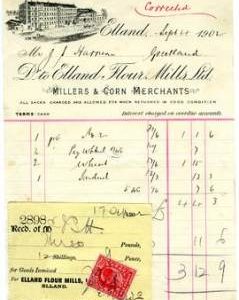 Bill from Elland Flour Mills Ltd, Millers & Corn Merchants, Elland, Greetland