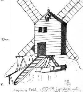 Post mill, Finsbury Fields