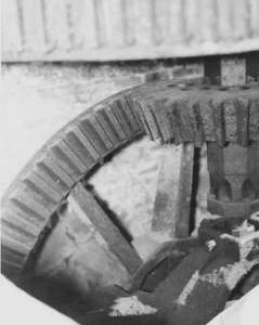 Flitwick Mill, Flitwick, internal, pit wheel and wallower