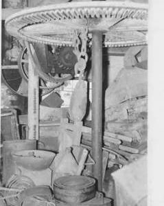 Eversley Mill, Eversley, internal, crown wheel and sack hoist