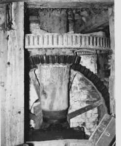 Sutton Courtney Mill, Sutton Courtney, internal, pit wheel, wallower, spur wheel